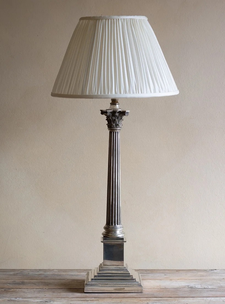Edwardian Corinthian Column Table Lamp